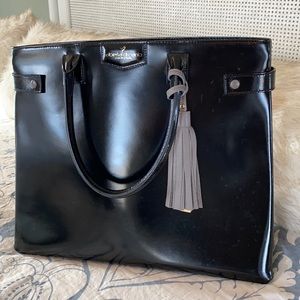 Italian leather XL Handbag by Alberta Di Canio